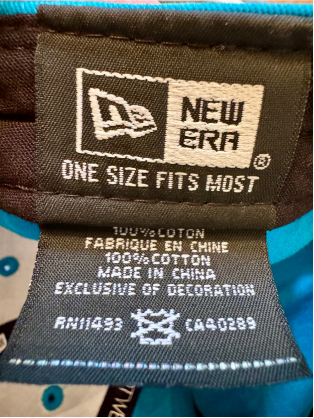 New Era Carolina Panthers One Size Blue Baseball Cap - Picture 5 of 8